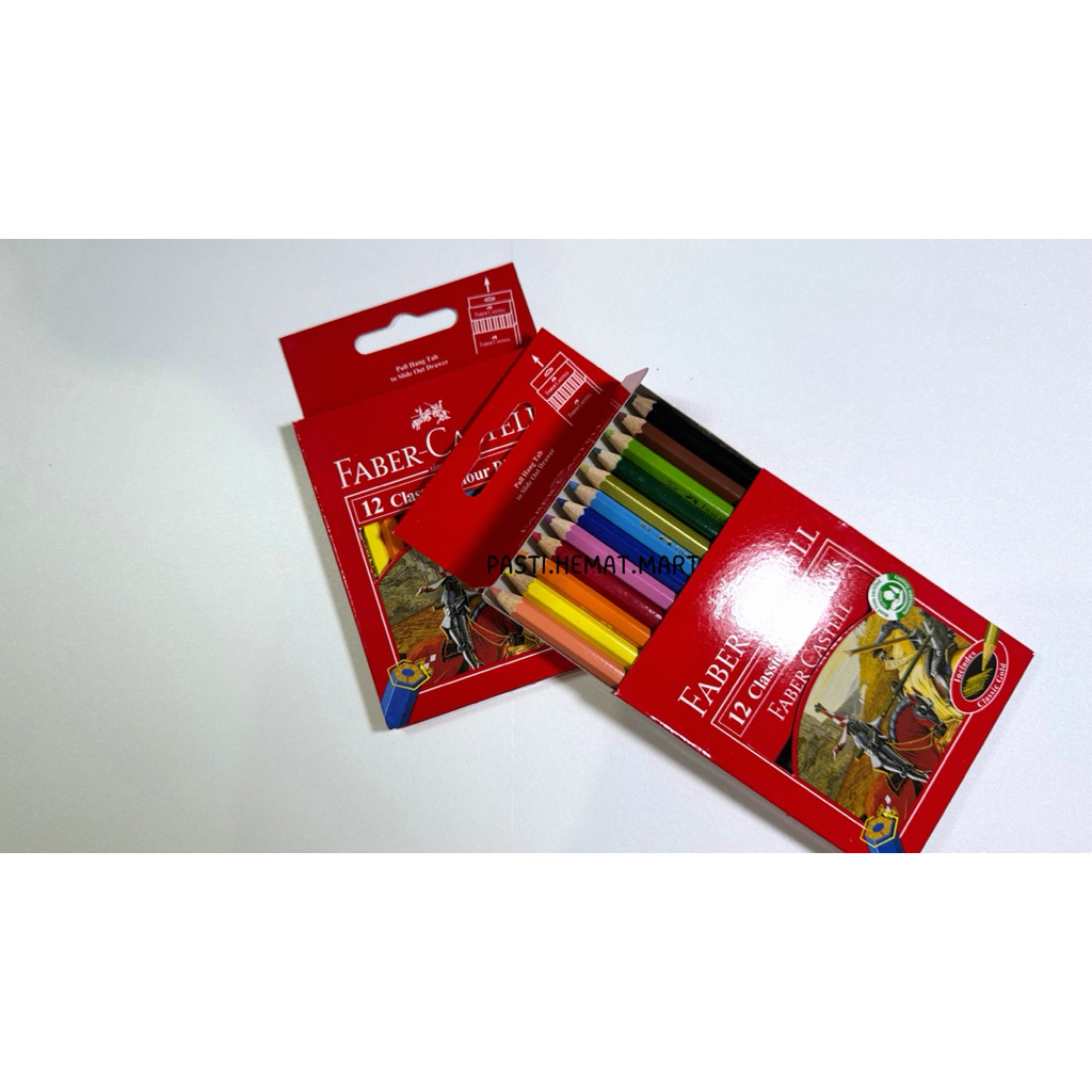 

FABER CASTELL PENSIL WARNA | 12 WARNA PENDEK| ORIGINAL | PENSIL WARNA ANAK