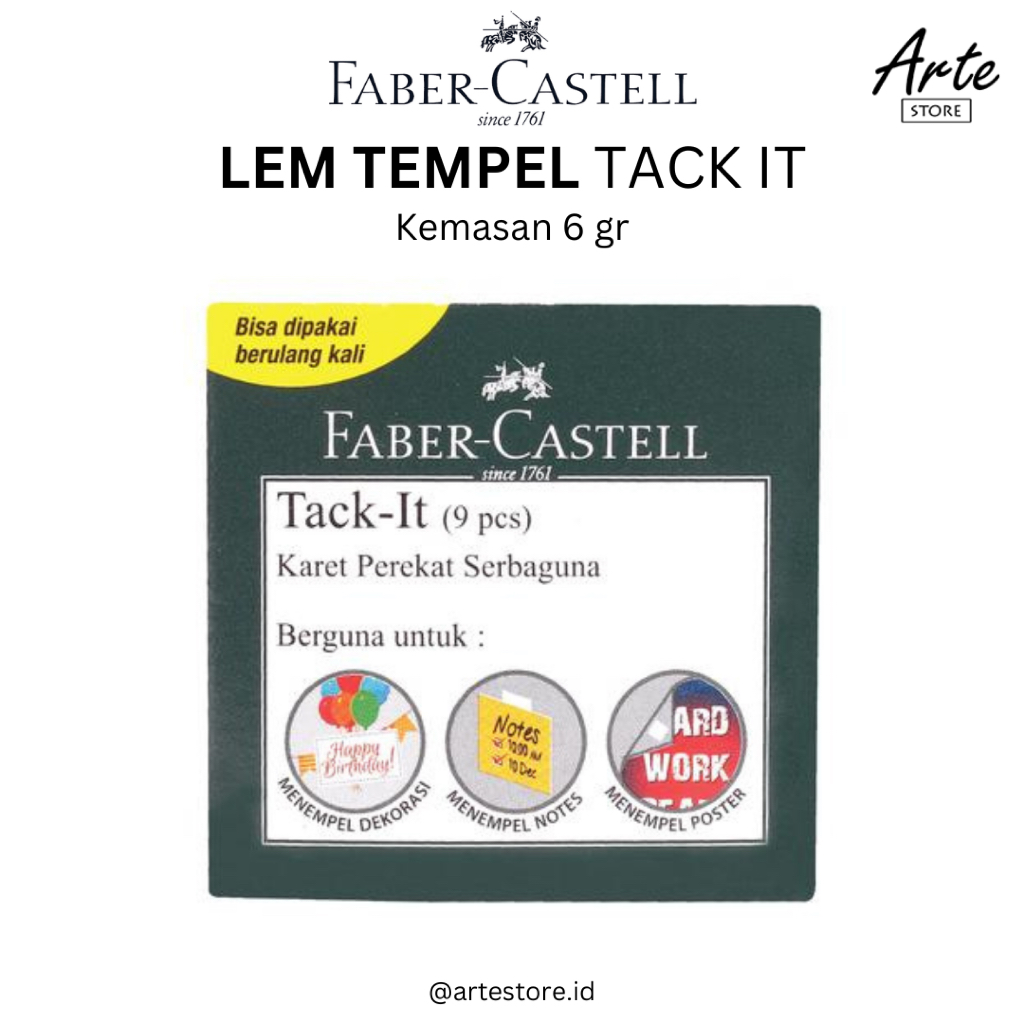 

Tack It Faber Castell - Glue Tack - Lem Tempel - Lem Serbaguna