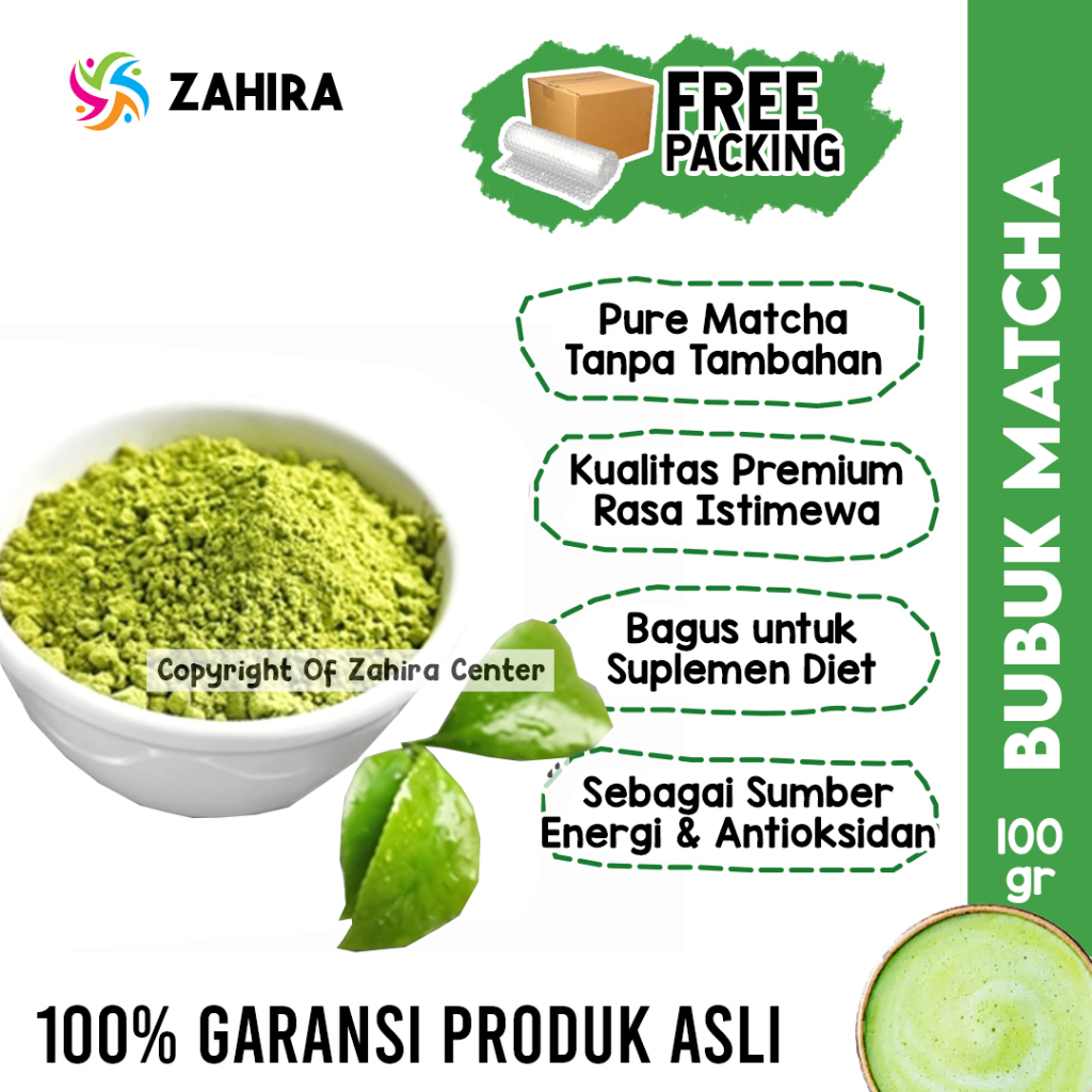 

BUBUK MATCHA 100GR Kualitas PREMIUM Pure Murni Serbuk Minuman Kekinian Asli Dan Original