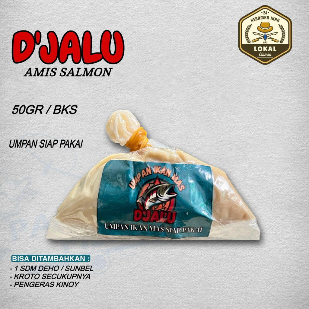 DJALU UMPAN IKAN MAS 50Gr - Umpan siap pakai