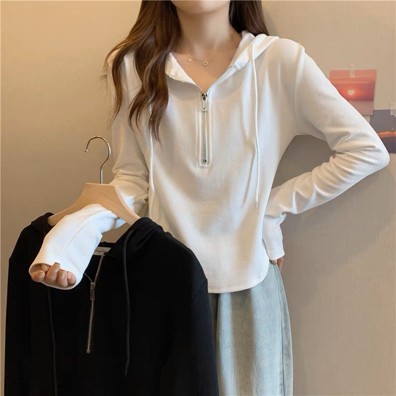 Hoodie knit wanita | jaket Knitwear cewek | Baju Basic atasan wanita lengan panjang | sweater bahan 