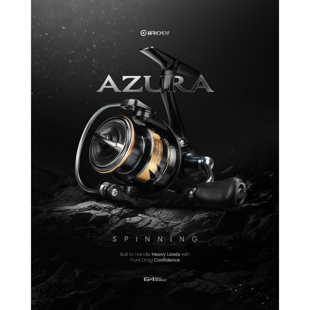 Reel IROLY AZURA Power Handle Kualitas SW (Saltwater)