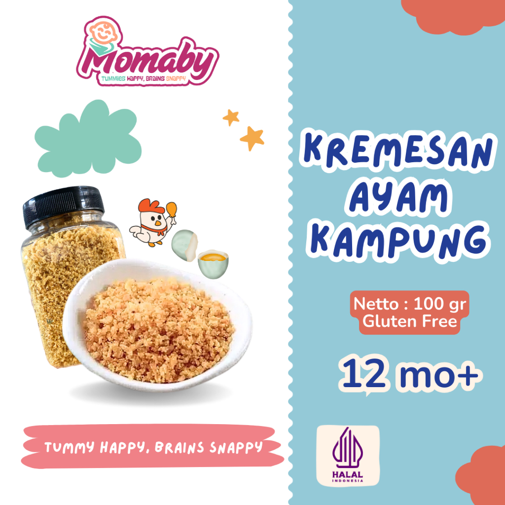 

MOMABY KREMESAN AYAM KAMPUNG ORGANIK MPASI - NON MSG - Kremes Ayam