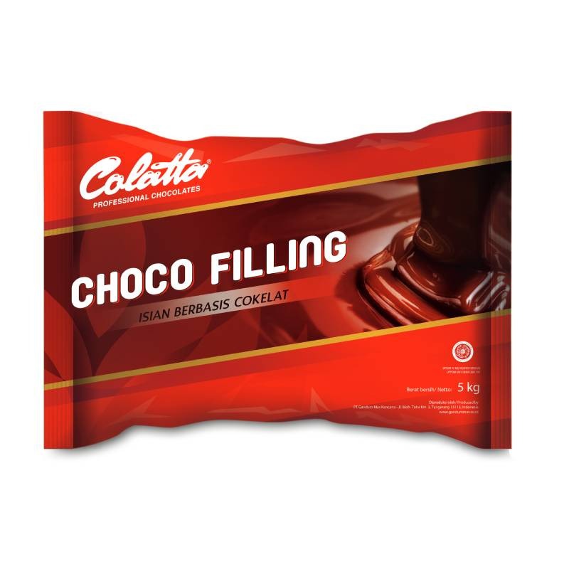 

COLATTA CHOCO FILLING NEW 5KG ( KEMASAN PABRIK ) Rasa Premium