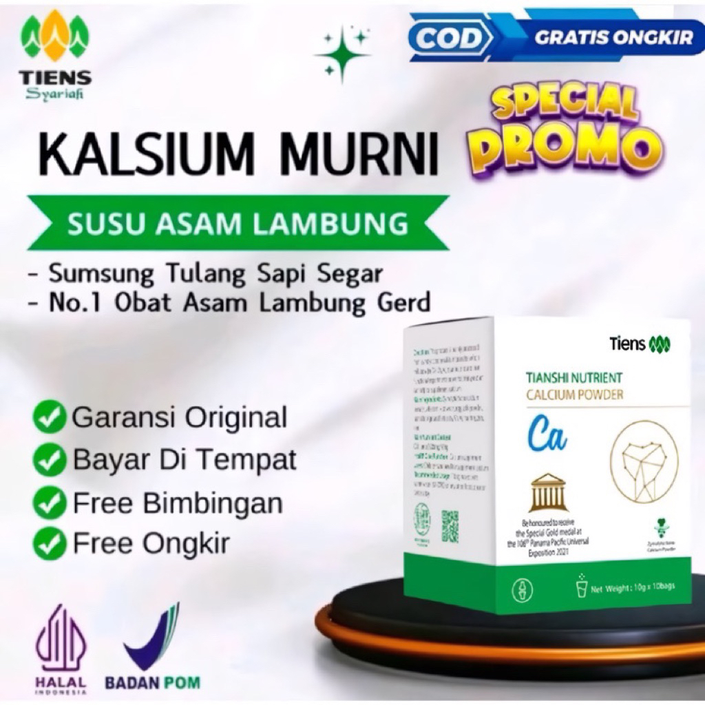 [TERLARIS] SUSU TIENS KALSIUM MURNI HERBAL CHINA NUTRIENT HIGH CALCIUM POWDER OBAT CINA ASAM LAMBUNG