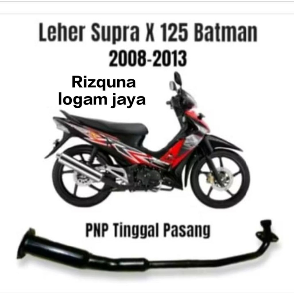 LEHERAN KNALPOT SUPRA X 125 BATMAN/SAMBUNGAN LEHERAN KNALPOT ORIGINAL SUPRA X 125 Leher knalpot stan