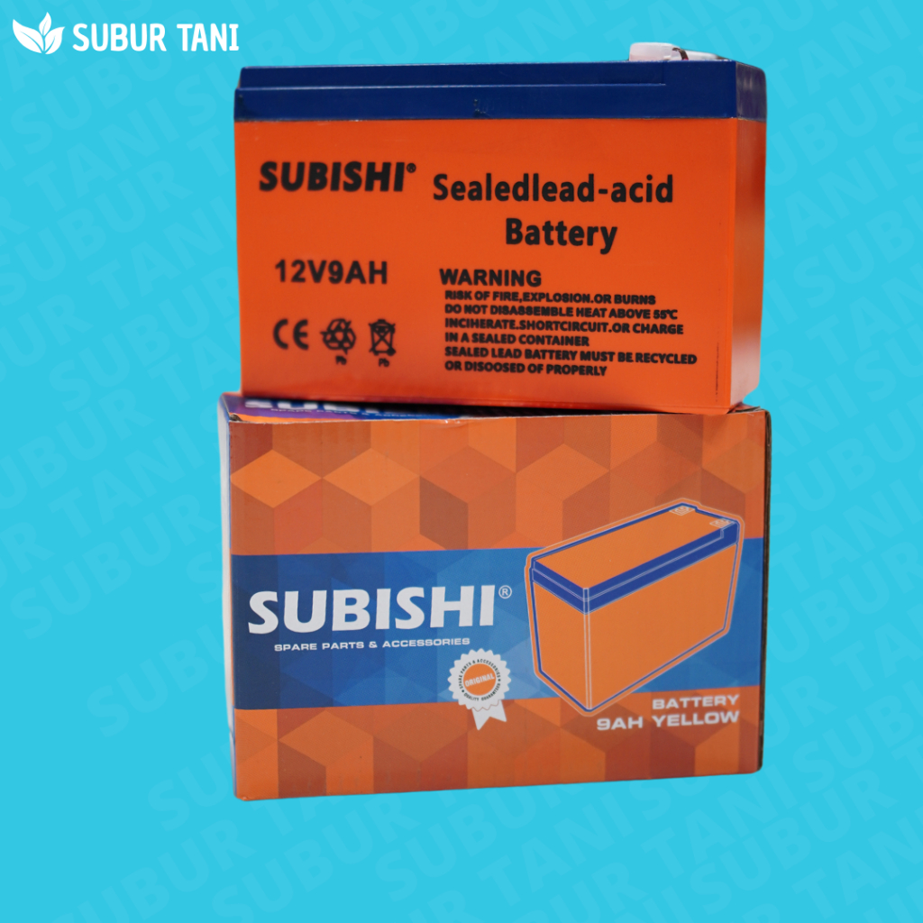 aki sprayer elektrik original subishi 12v 9ah