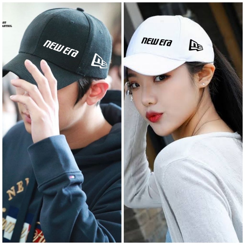 Topi Distro Baseball polos Sablon NEW ERA Topi Bisbol dewasa pria&wanita