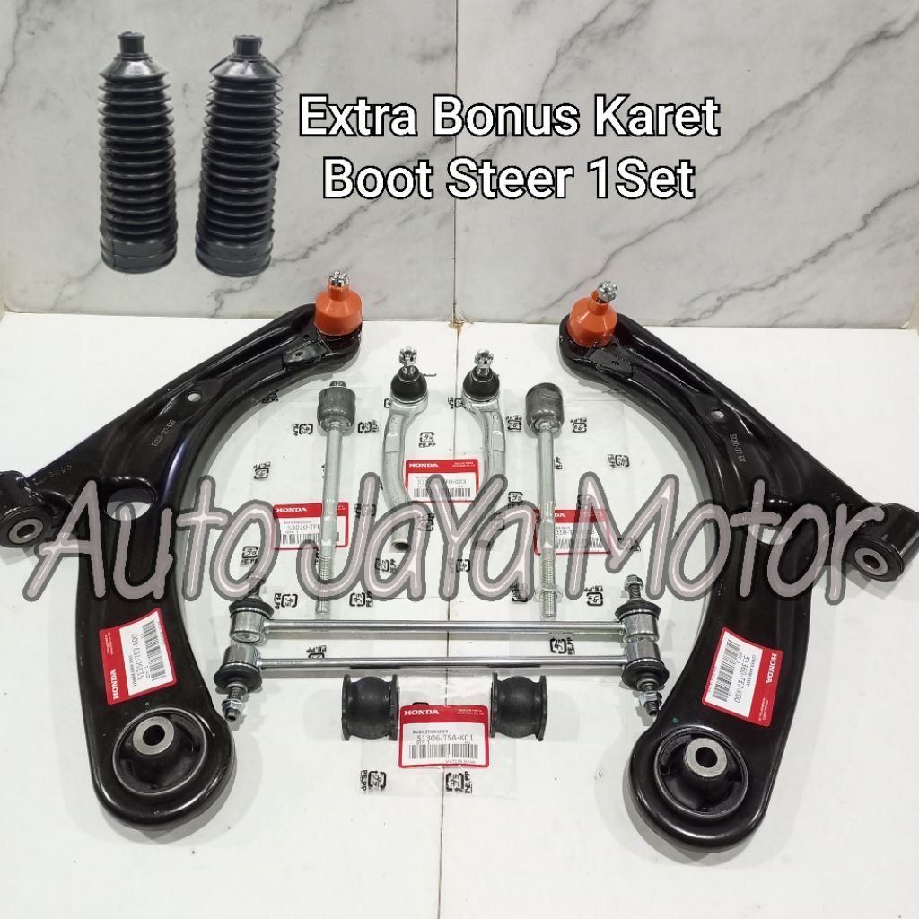 Paketan Kaki Kaki Lower Arm Assy Tie Rod Rack End Stabilizer Mobilio 2014-2021 Original