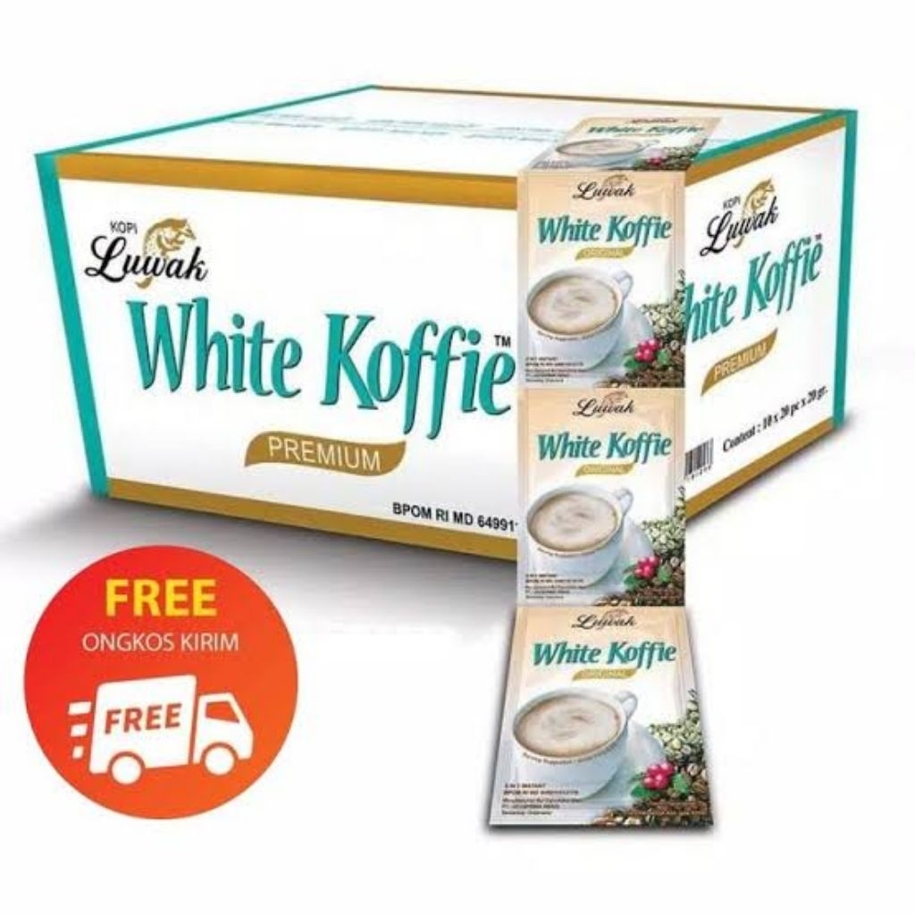 

Luwak White Coffee 3 in 1 Kopi Instan 1 Dus/Karton Isi 12Renteng