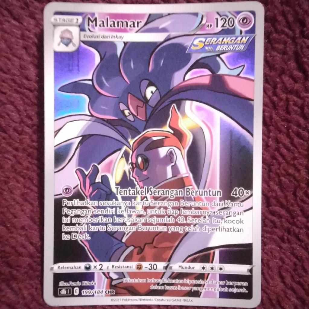 Malamar CHR s8b - Pokemon TCG Indonesia foil holo