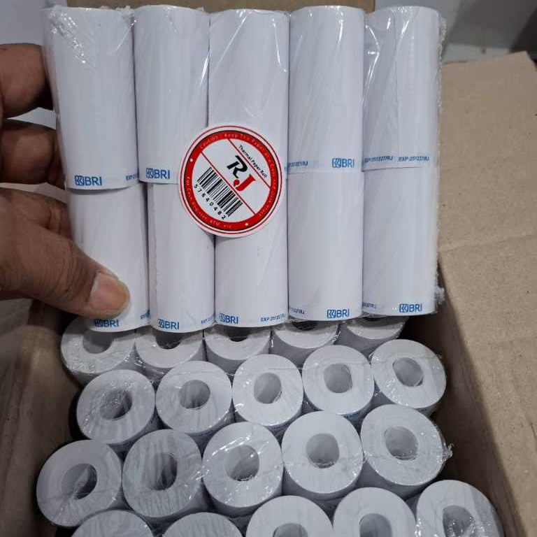 

PAKET 10 ROLL KERTAS BRLINK 57X30 merk RJ (PANJANG 12 METER) TANPA TULANG