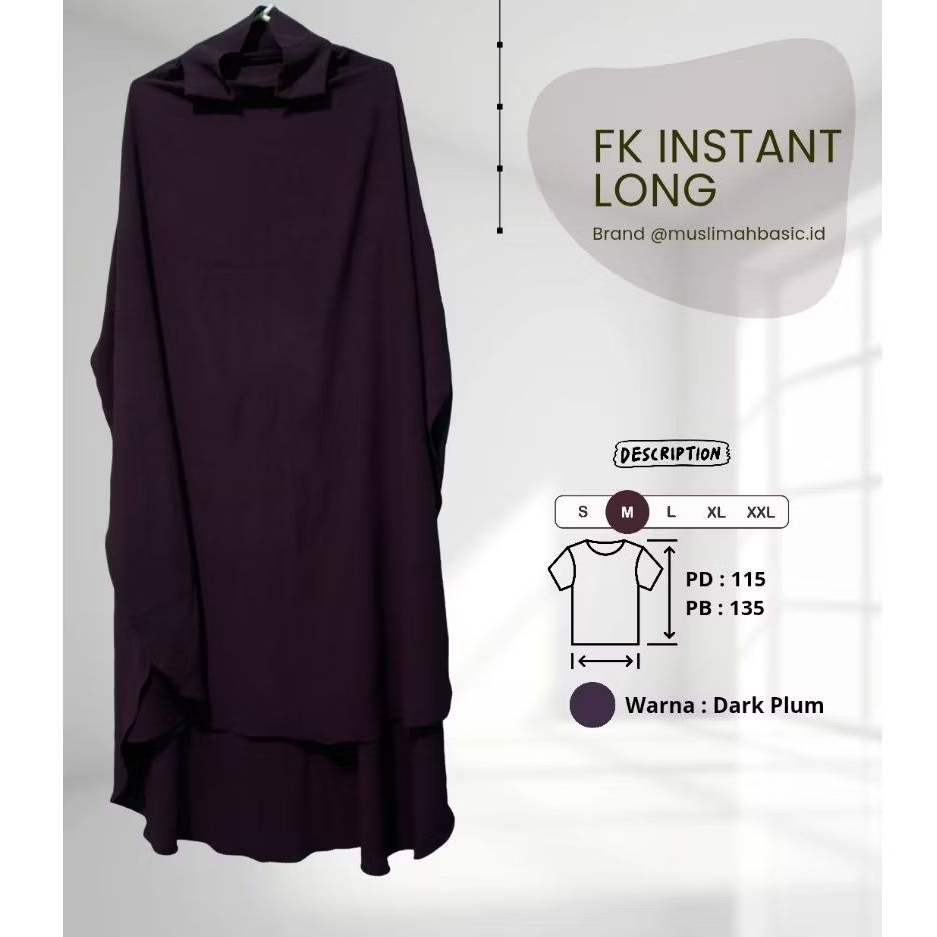 Pre-Loved FK INSTANT LONG by Muslimah Basic