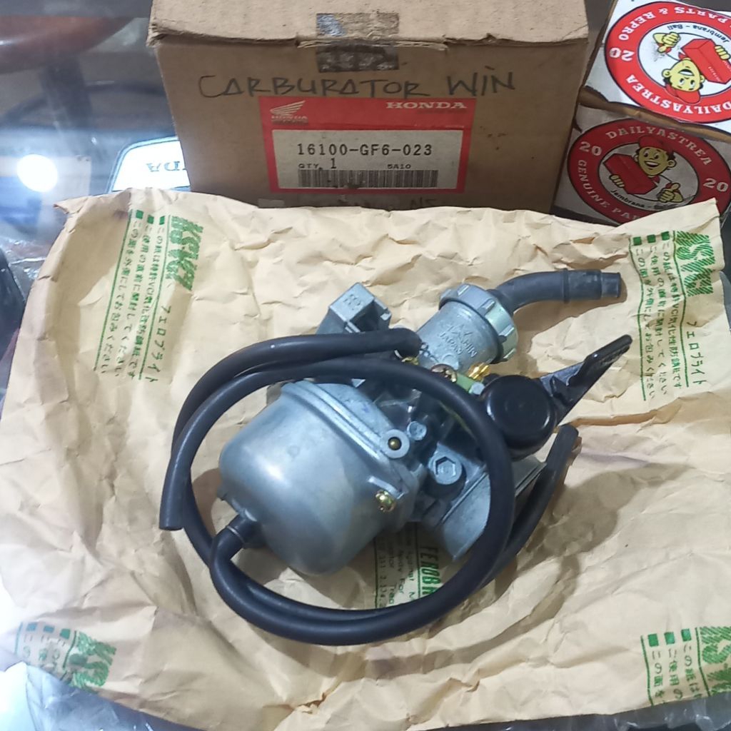 KARBU KARBURATOR CARBURATOR ASSY HONDA WIN 100 ORIGINAL ORI KEIHIN JAPAN 16100-GF6-023