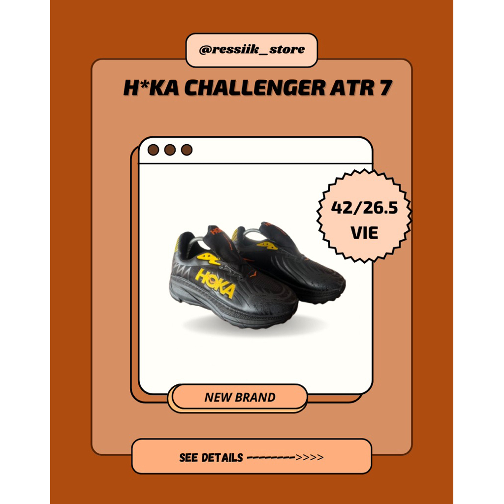 H*ka Challenger ATR 7 | Sepatu New | Sepatu Baru | Thrift/Thrifting