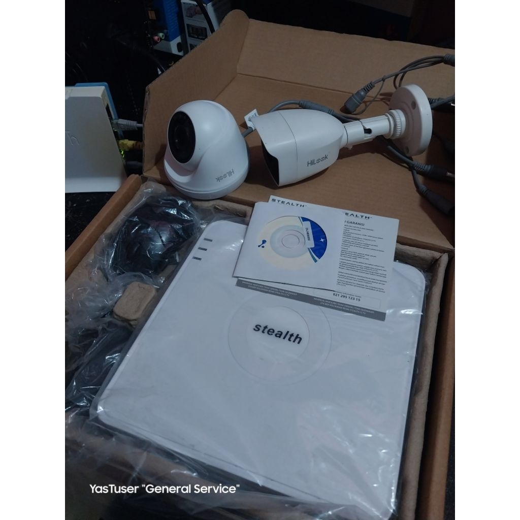 Paket CCTV 2 kamera DVR 4CH