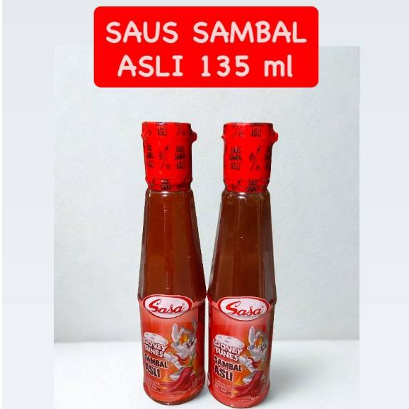 

MURAH Saus Sambal Asli botol 135ml Saus Sambal Asli Pedas Sasa