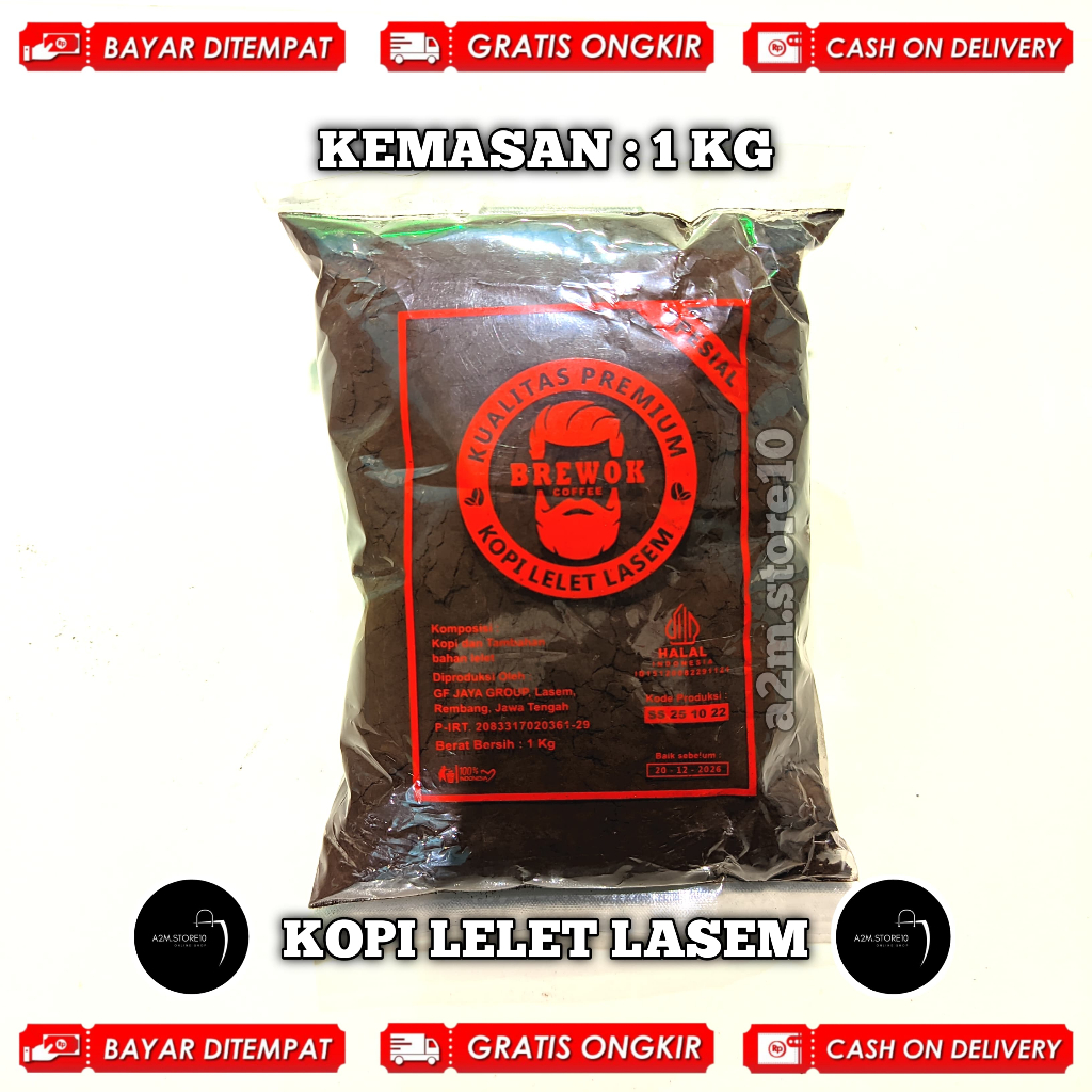 

PROMO 1 KG KOPI LELET LASEM TERMURAH TERLARIS | KOPI HITAM BUBUK HALUS | KOPI VIRAL SANTRI
