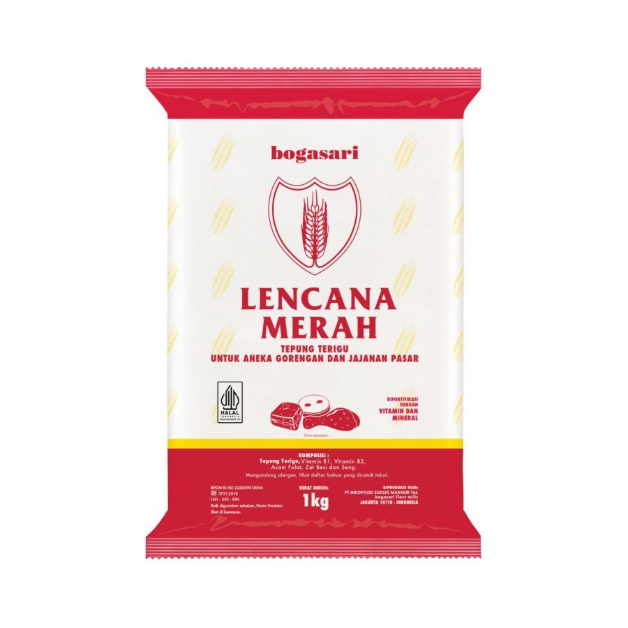 

Bogasari Lencana Merah Tepung Terigu 1000gram