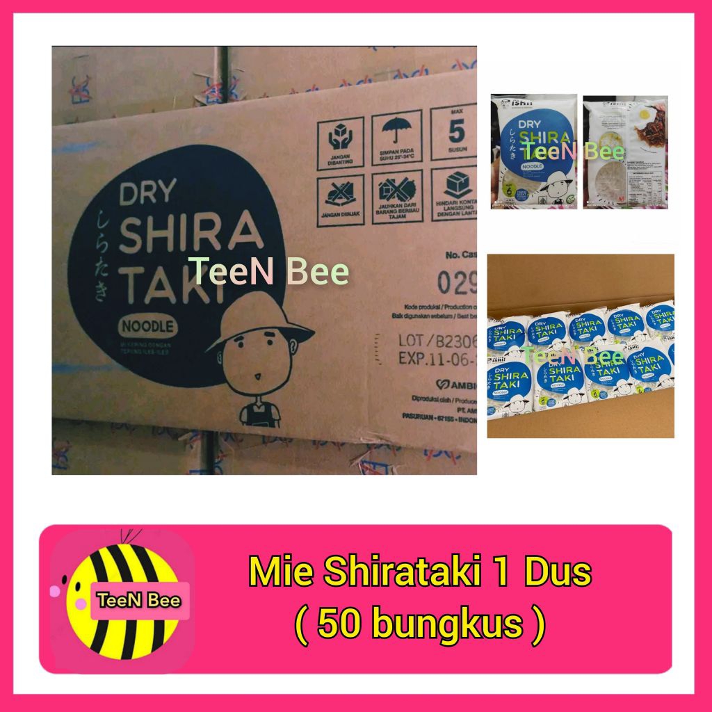 

Ambico Mr. Ishii Mie Shirataki Kering 200 gr Dus 50 Bungkus - New Packaging Dry Shirataki (Box Dus Karton)