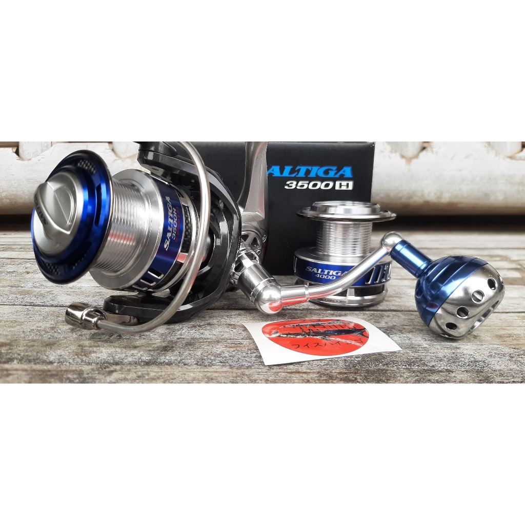 SECOND SPINNING REEL DAIWA 10 SALTIGA 3500H BONUS SPOOL 4000