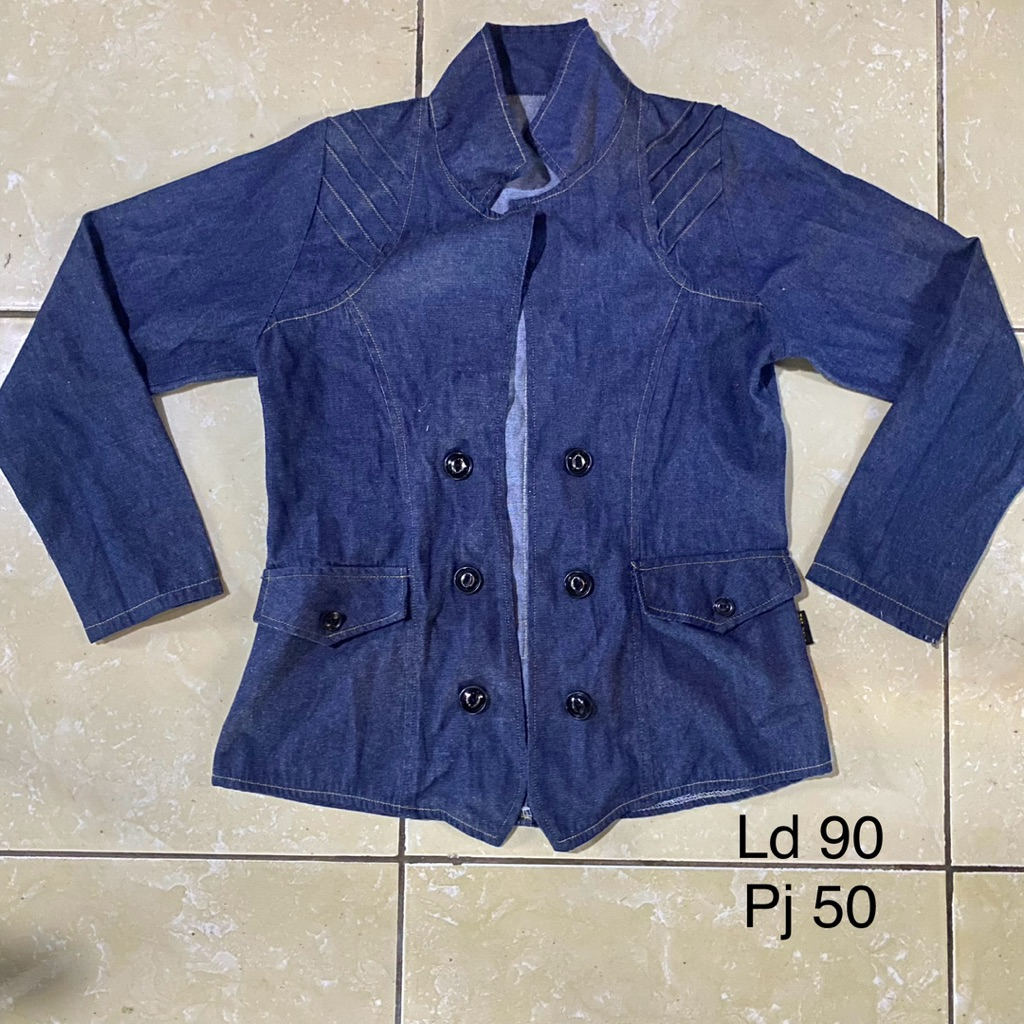 Cardigan Jeans Outer Cardigan Jeans Wanita