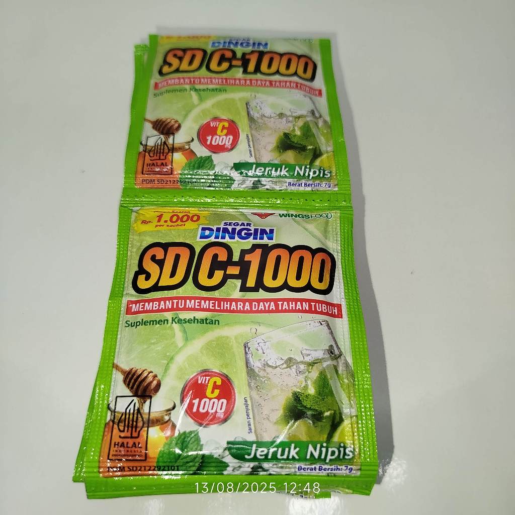 

Segar Dingin C1000 – Minuman Serbuk Vitamin C Rasa Jeruk | Sachet 7g Paket Renteng