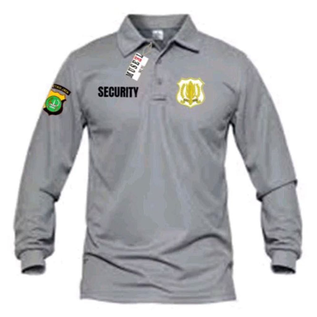Polo SECURITY SSC Legan Panjang Kerah kaos premium // KAOS POLO BERKERAH SECURITY LENGAN PANJANG COD