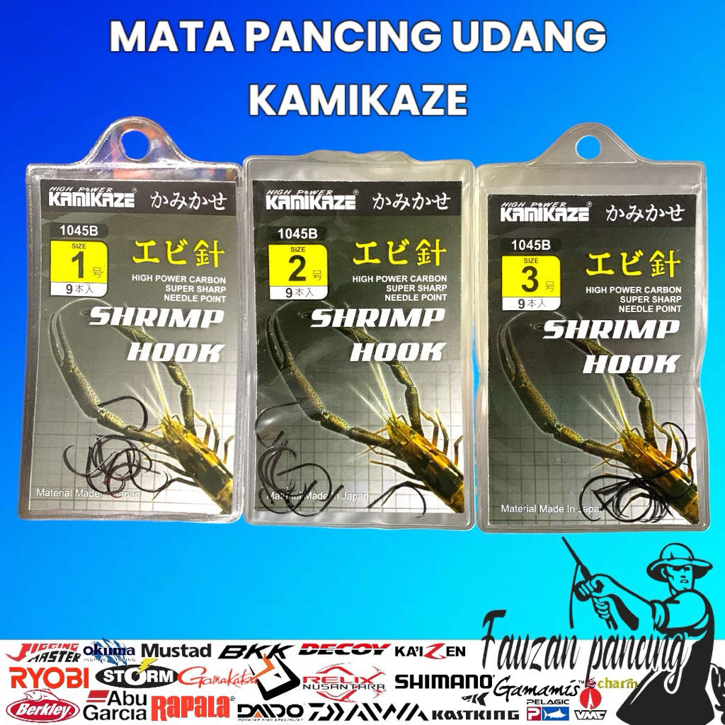 Kail Udang Kamikaze/Mata Pancing Udang Kamikaze/Mata Kail Udang Murah/Mata Kail Udang Terlaris/Samar