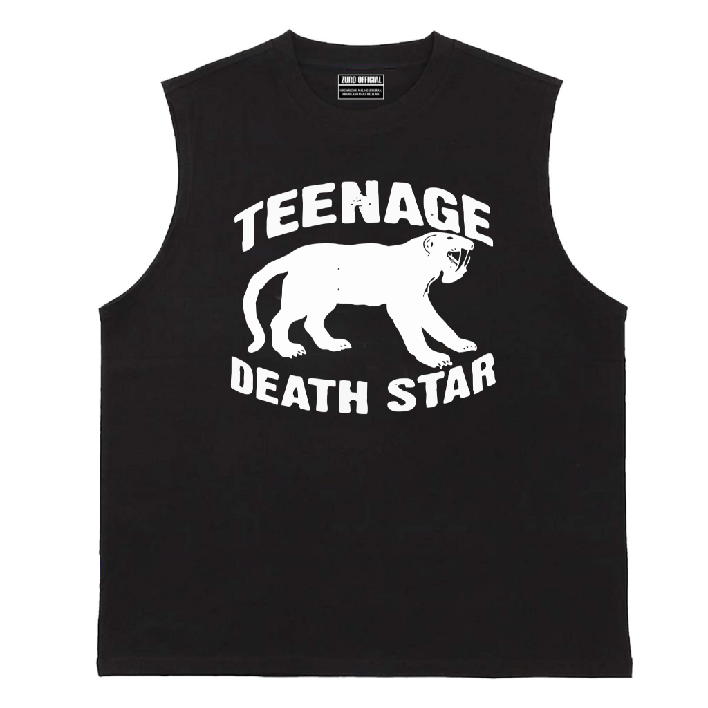 Zuro-T-Shirt Singlet Lekbong Pria Tenage Death Star Tanktop man Bahan 24s Combed