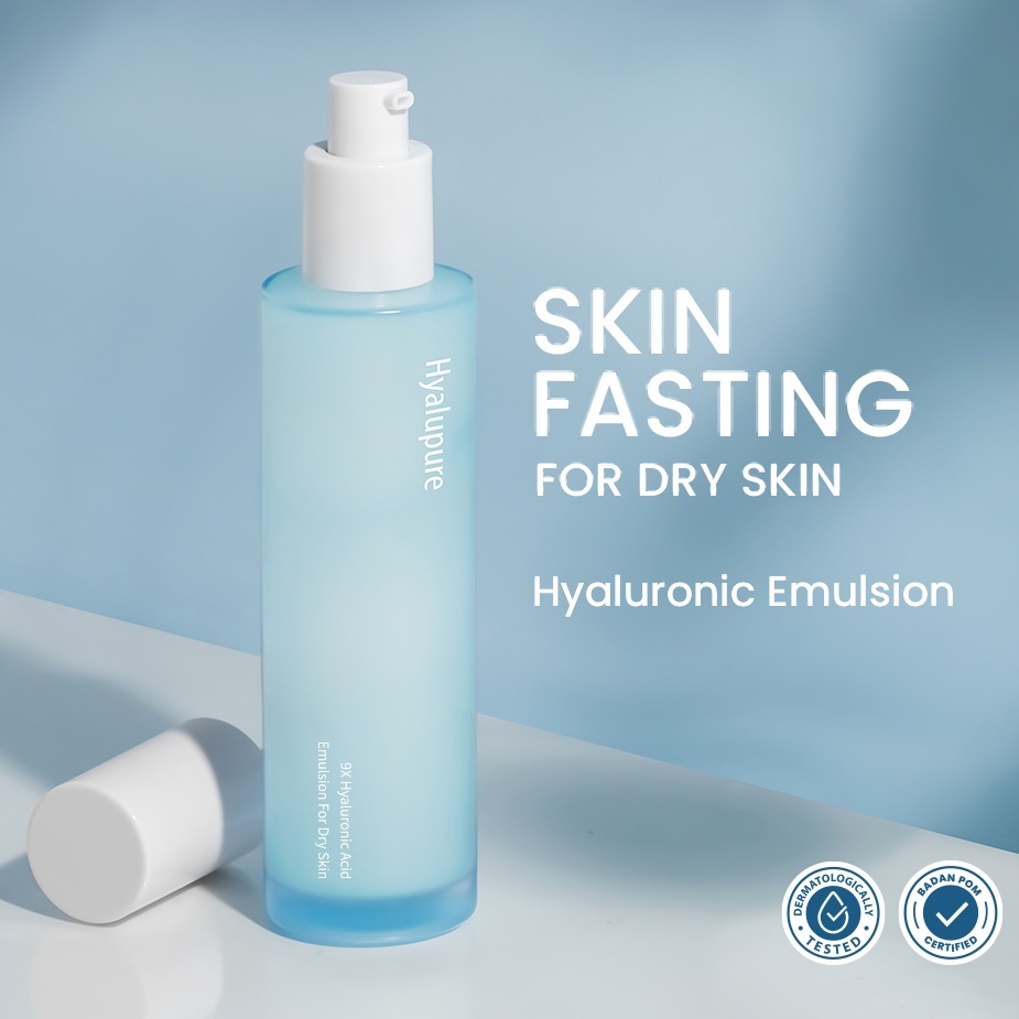 Hyalupure 9x Hyaluronic Acid Emulsion for DRY SKIN - Pelembab Wajah Moisturizer Perawatan kulit KERI