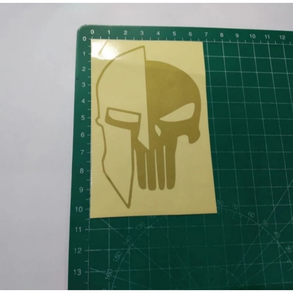 stiker cutting punisher spartan