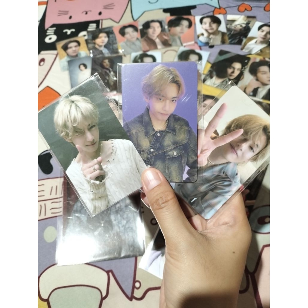 POB Ld weverse bundle Tae tunjuk, Tae peace dan Tae ungu Layover