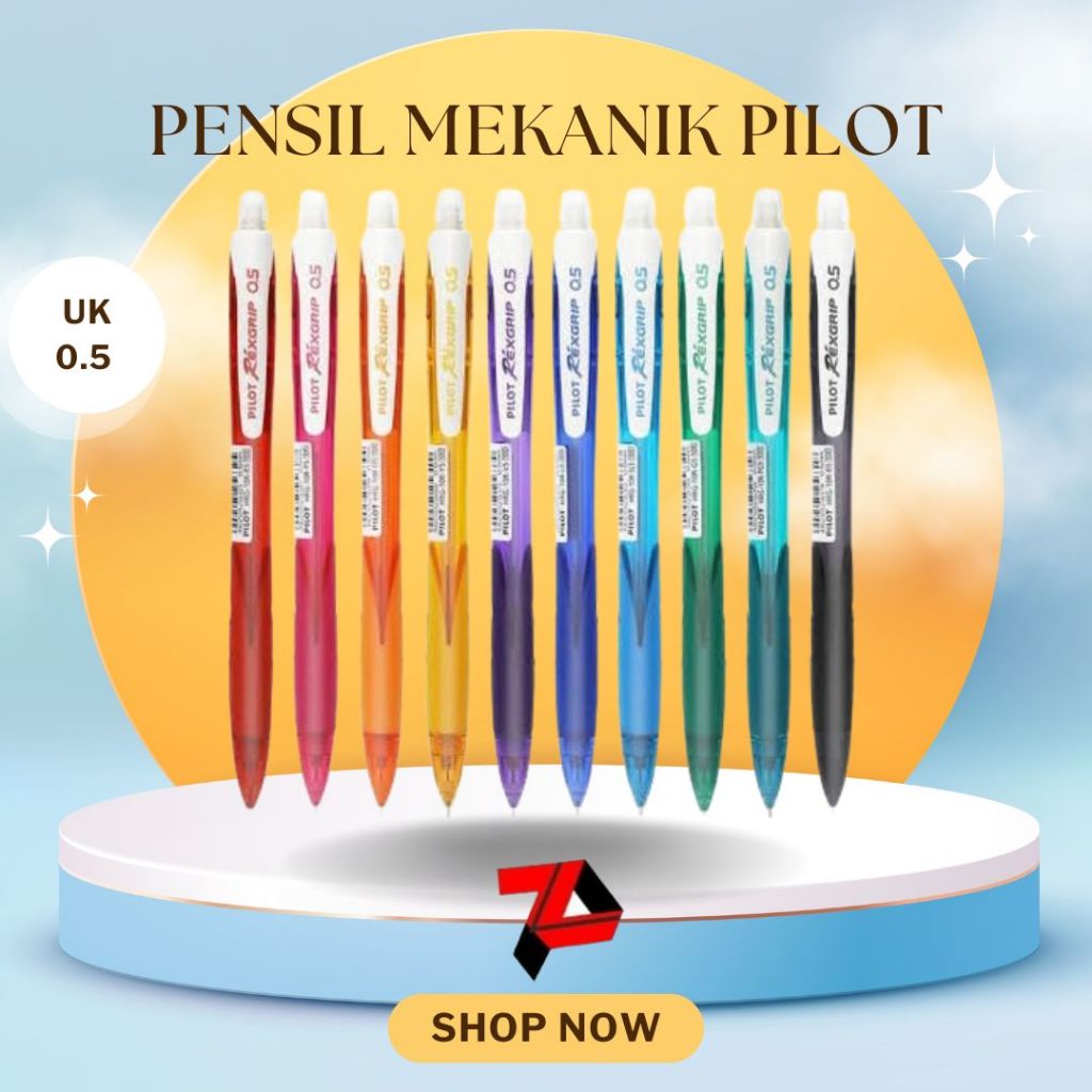 

Pilot Rexgrip HRG-10R Mechanical Pencil 0.5mm (SATUAN)