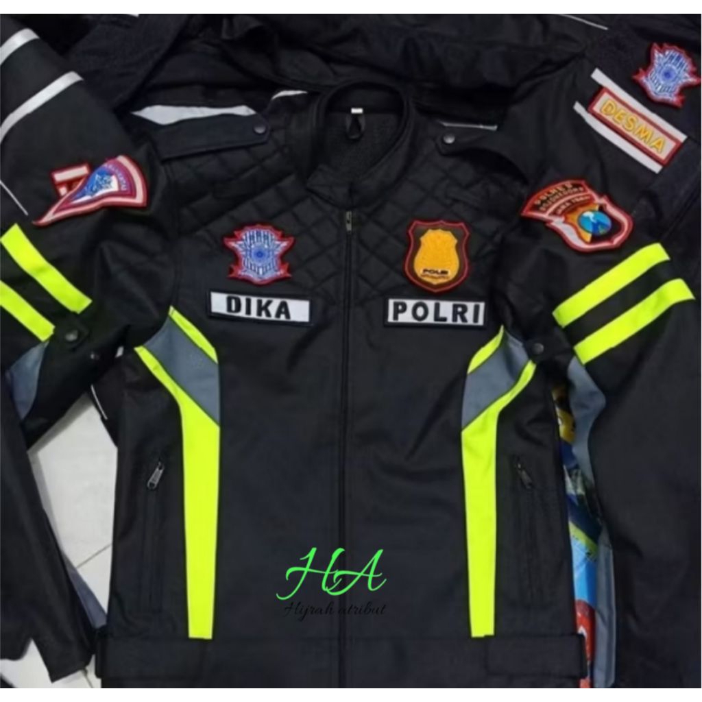 jaket polisi,jaket lantas polri jaket motif catur