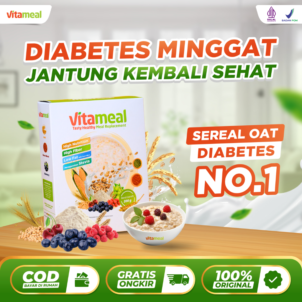 

Vitameal - Sereal Oat Susu Solusi Alami Menurunkan Gula Darah Tinggi Mencegah Diabetes dan Mendukung Kesehatan Jantung Secara Alami Tanpa Efek Samping