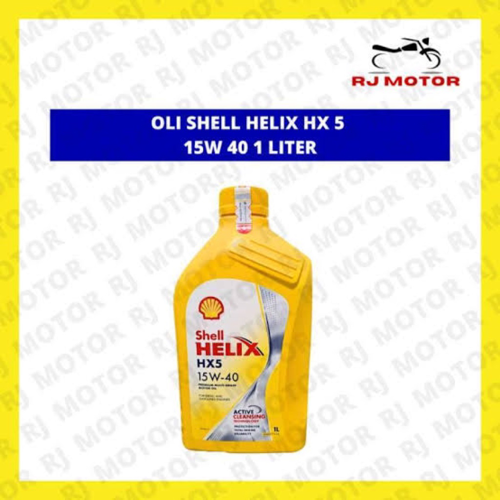 oli shell helix HX5 15W-40 ( oli motor manual)