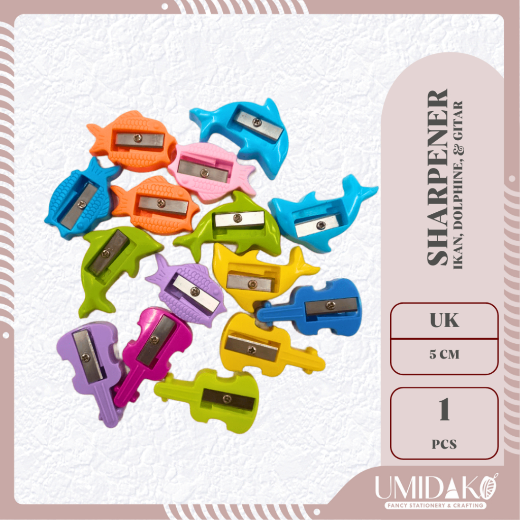 

[UMIDAKO] RAUTAN/SERUTAN/SHARPENER MODEL GITAR & DOLPHIN & IKAN