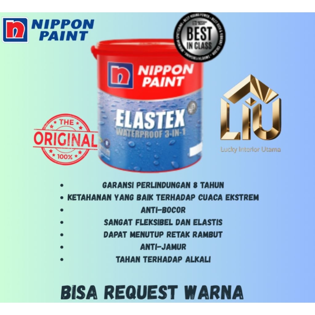 ELASTEX WATERPROOF 1 KG CAT PELAPIS ANTI BOCOR