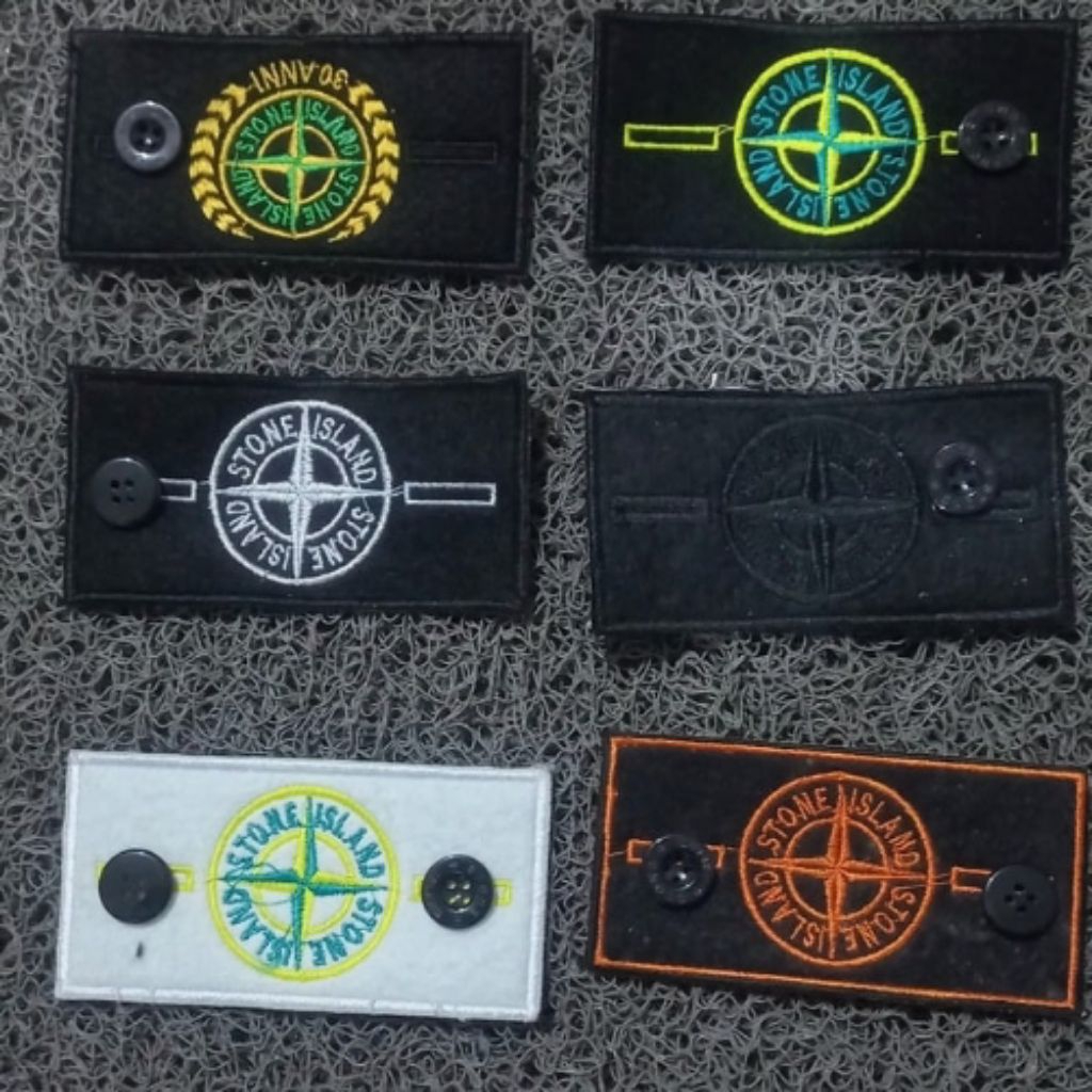 Patch Bordir Badge Stone island Terlaris Premium