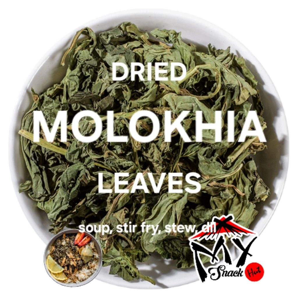 

MOLOKHIA KERING 25GR DRIED DRY MOLOKIA MULUKHYA LEAVES LEAF DAUN MELOKHEYA JEWS MALLOW JUTE SPINACH