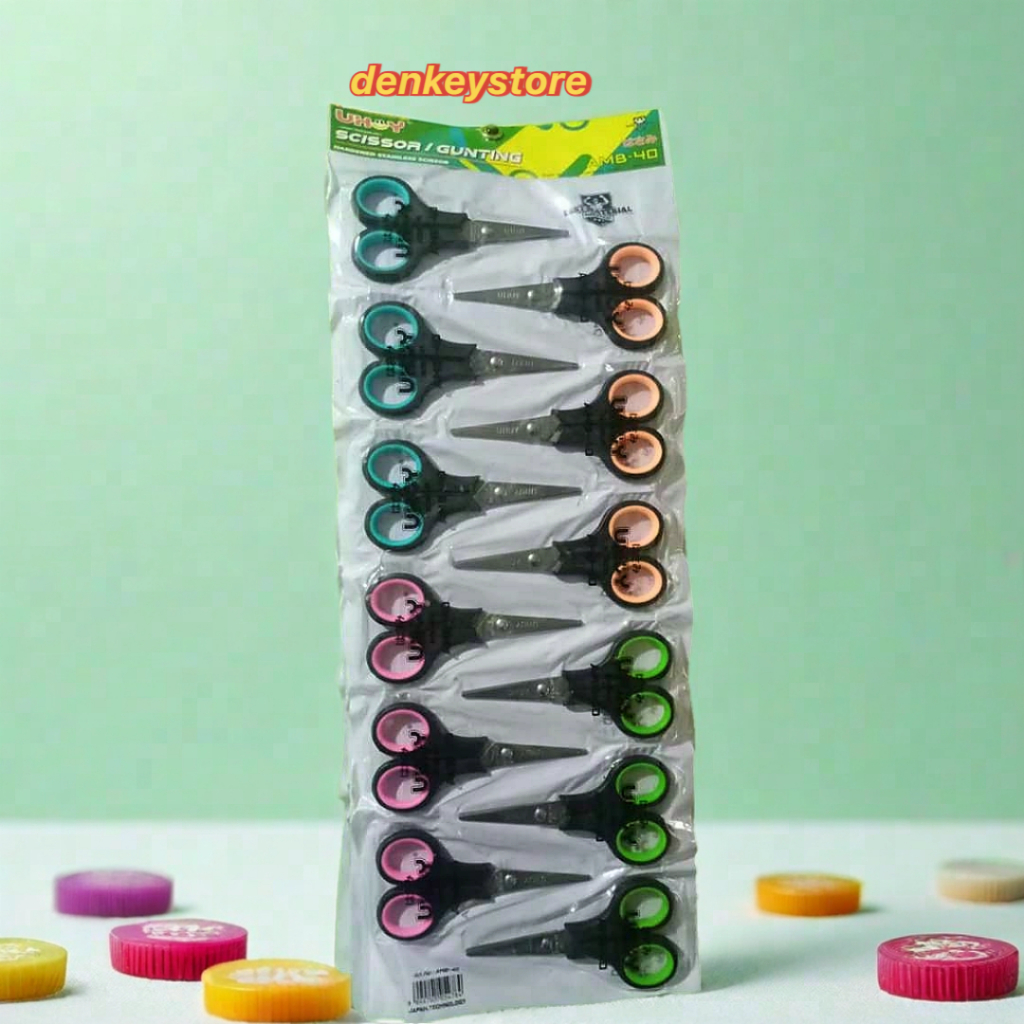 

1lembar 12pcs gunting kecil/tanggung renteng