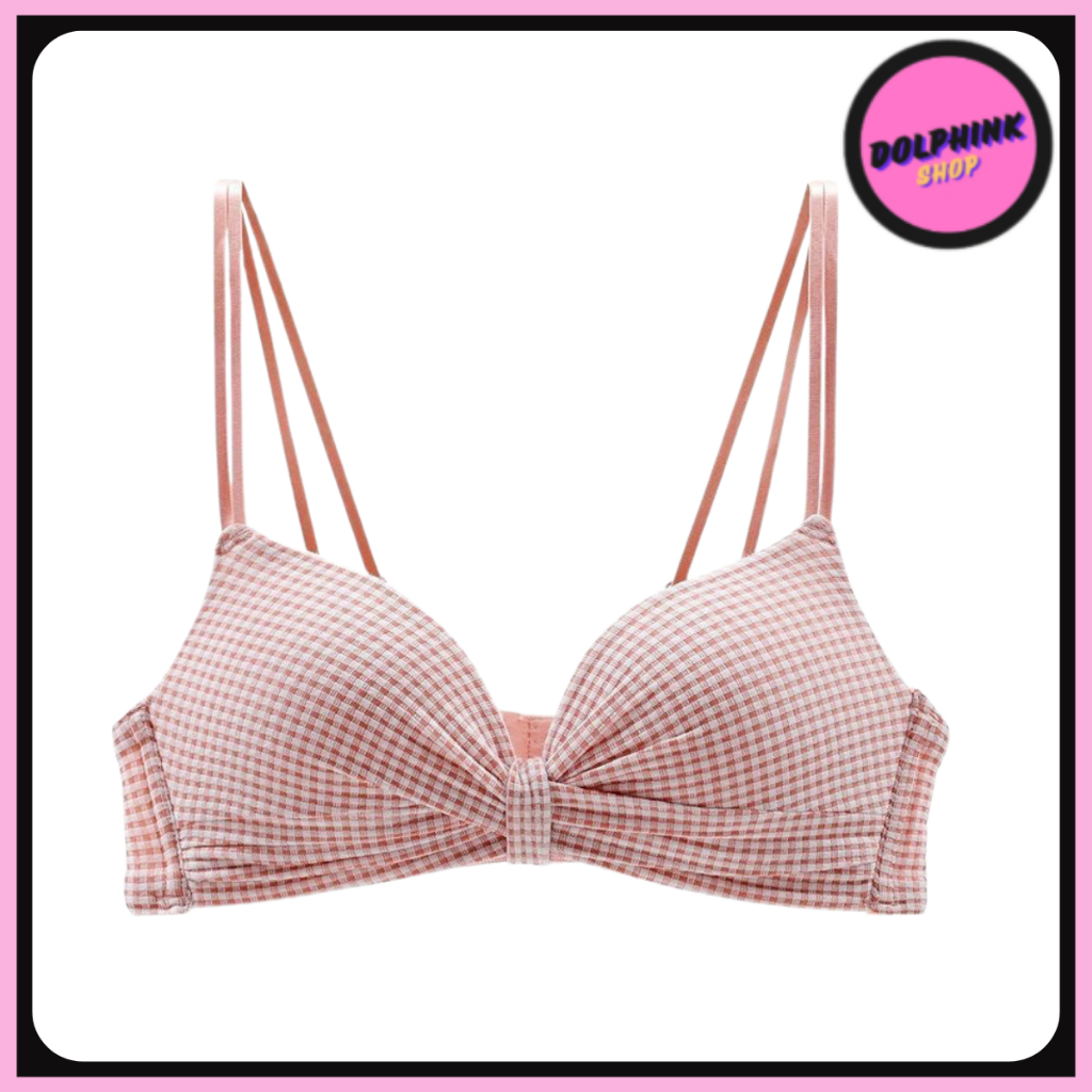 [DOLPHINK] BR446 Bra cute Jepang Sexy Tanpa Kawat Bra Import