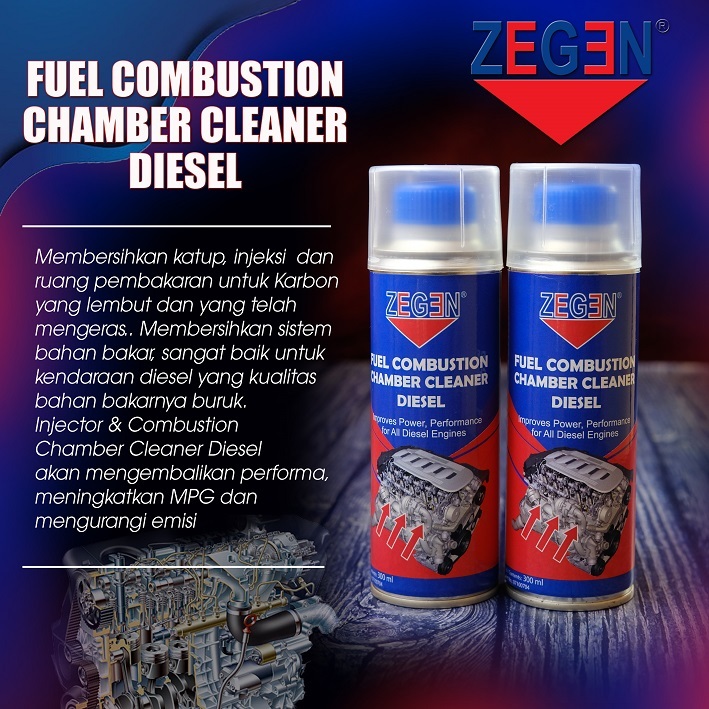 Pembersih Injeksi |Injector & Combustion Chamber Cleaner Diesel 300ml & 500ml l ZEGEN FUEL COMBUSTIO