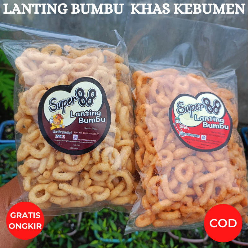 

Lanting Bumbu Super 88 Khas Kebumen Cemilan Enak Gurih Murah