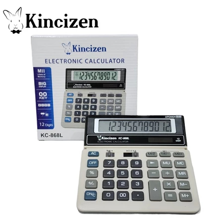 

Kalkulator KINCIZEN 12 Digit KC 868L Dagang / Kantor / Sekolah KINCIZEN 868L