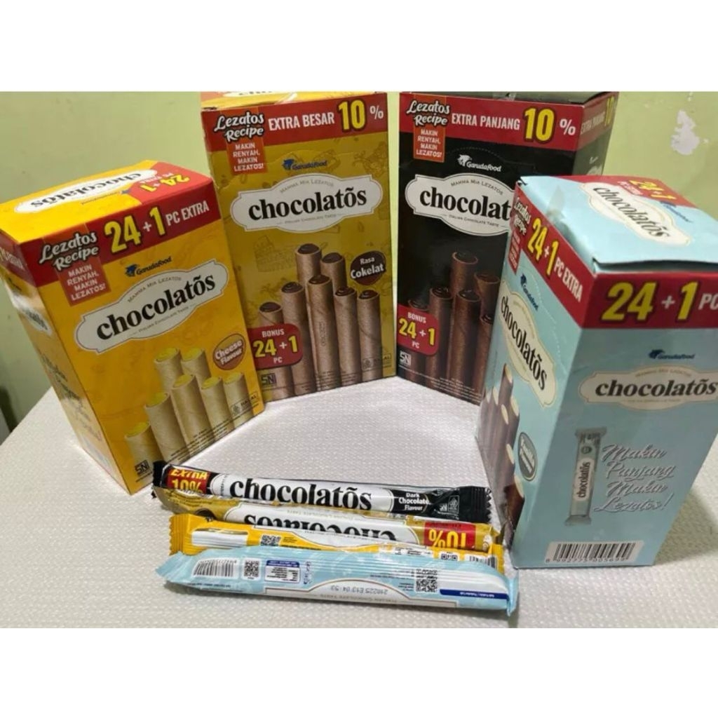 

Chocolatos Wafer grande 24pcs all varian