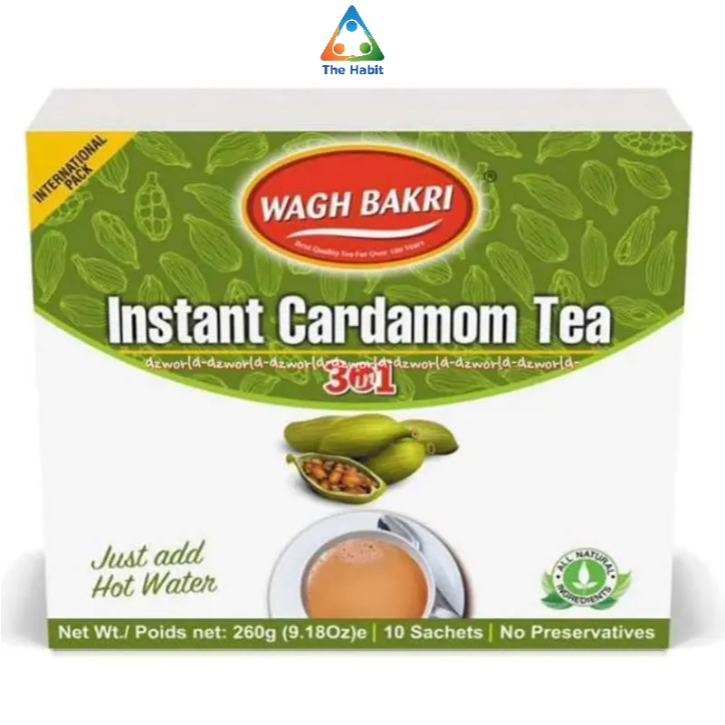 

(The Habit) Wagh Bakri Instant Cardamon Ginger Tea 3in1 Teh Kemasan Sachet Instan Bubuk Waghbakri Wag Wah