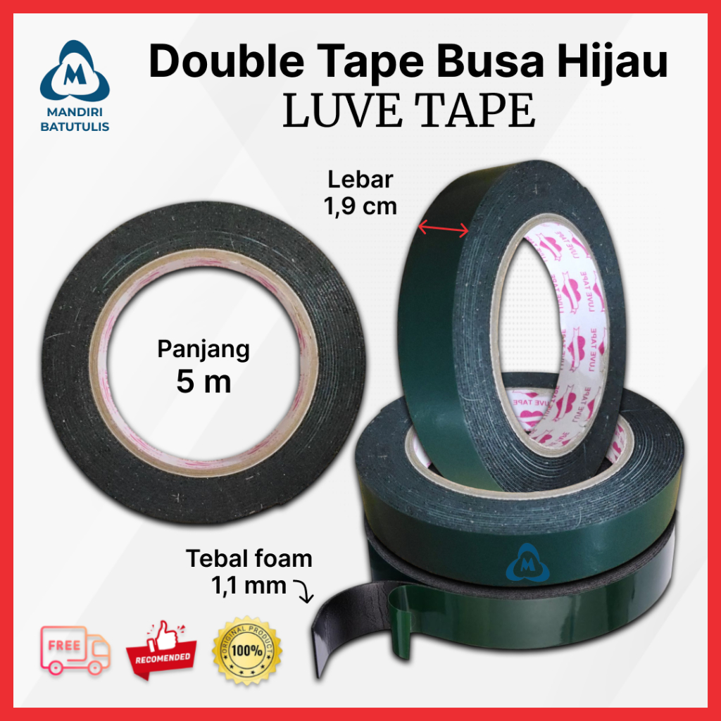 

Double Foam Tape Busa Bagus dan Murah - DOUBLE TAPE FOAM