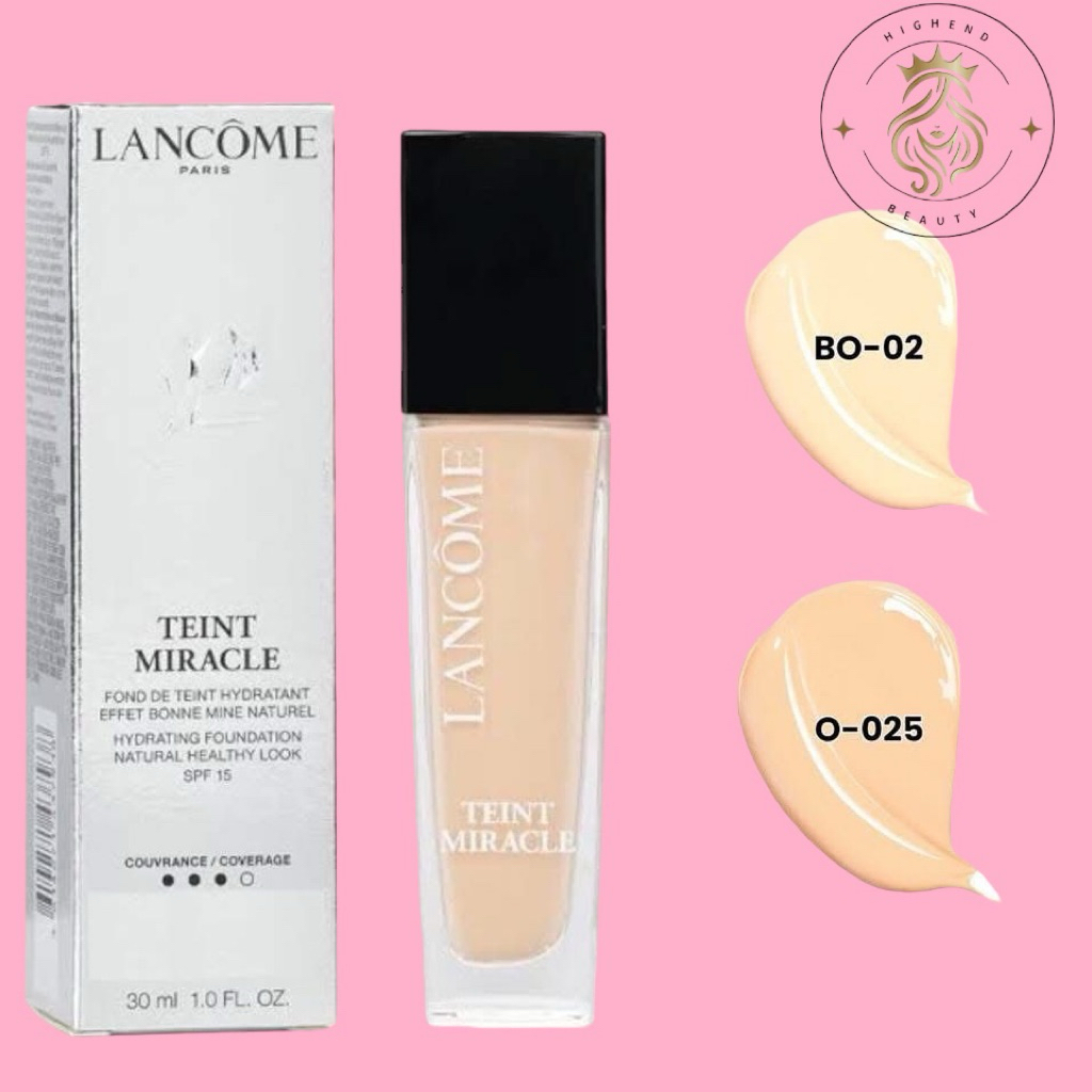 Lancome Tient Miracle Hydrating Foundation Natural Healty Look SPF 25/PA+++ 30ml - Product Full Size